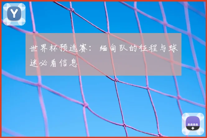 世界杯预选赛：缅甸队的征程与球迷必看信息